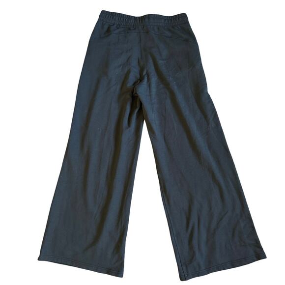 Women’s Quince Black SuperSoft Fleece Wide Leg Pant Size Medium - Picture 2 of 6